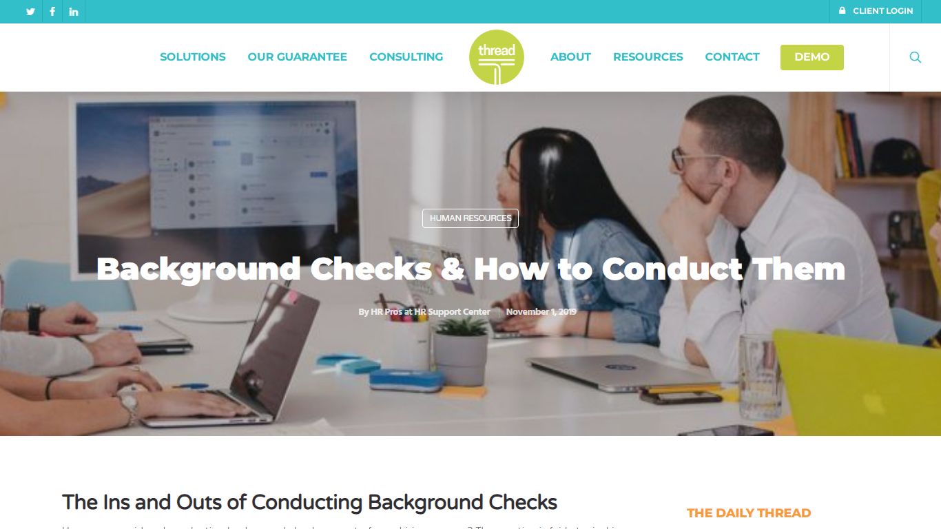 Background Checks & How to Conduct Them - Thread HCM